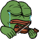 Pepe_TinyViolin emote for Discord