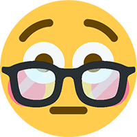 flushed_glasses emote for Discord