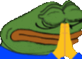 SadGePrayLeave emote for Discord