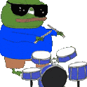 Pepe_Drums emote for Discord