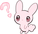 Pink_bunny emote for Discord