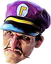 Waluigi emote for Discord