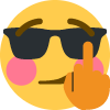 Flushed2cool emote for Discord