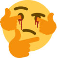 LiteralPainThink emote for Discord