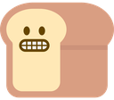 Grimacing_Bread emote for Discord