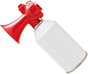 AirHornDownLeft emote for Discord