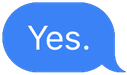 iMessageYes emote for Discord