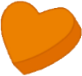 darkorangecandyheart emote for Discord