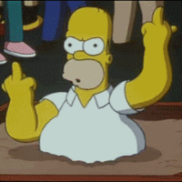 Homer_finger emote for Discord