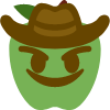 evilcowboyapple emote for Discord