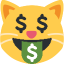 moneyCat emote for Discord
