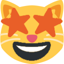 starEyesCat emote for Discord