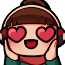 LofiHeartEyes emote for Discord