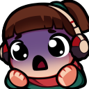 LofiShockedFace emote for Discord