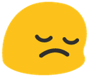 PensiveBlob emote for Discord