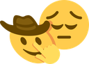 PensiveCowboyFace emote for Discord