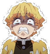 Zenitsu_Scared emote for Discord