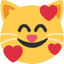 smileCatWithHearts emote for Discord