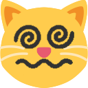 spiralEyesCat emote for Discord