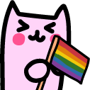 kittygayflag emote for Discord