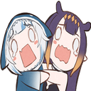 Gura_And_Ina_Scared emote for Discord