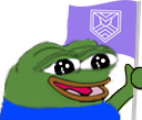 peepoAsBraveryFlag emote for Discord