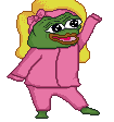 peepoHappyDanceGirl emote for Discord