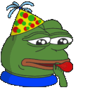 peepoBalloonbirthday emote for Discord