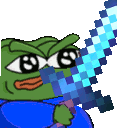 pepe_enchanted_diamond_sword emote for Discord
