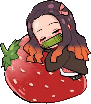 StrawberryNezuko emote for Discord
