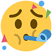 partying_worried emote for Discord