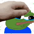 SadPepeCryPet emote for Discord