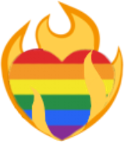 lgbtqi_heartonfire emote for Discord