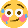 flushed_sweat emote for Discord