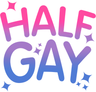 HalfGayBi emote for Discord