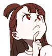 AkkoThink emote for Discord