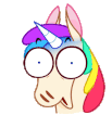 Unicorn_shocked emote for Discord