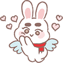 bunny_angel emote for Discord
