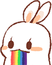 bunny_rainbow3 emote for Discord