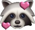 Lovey_Raccoon emote for Discord