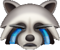 crying_raccoon emote for Discord