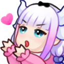 Kanna_Heart emote for Discord