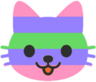 trigender_kitty_face emote for Discord