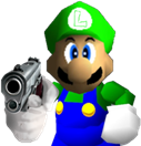 Luigi_gun emote for Discord