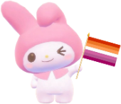 my_melody_lesbian_pride emote for Discord