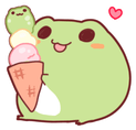 Frog_icecream emote for Discord
