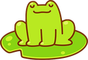 Frog_lillypad emote for Discord