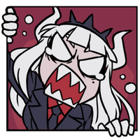 AngryLucifer_HelltakerArt emote for Discord