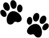 black_paw_prints emote for Discord
