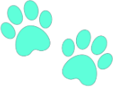 cyan_paw_prints emote for Discord
